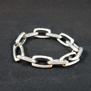 Unisex Genuine Sterling Silver Bracelet